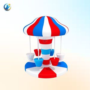 Carrusel de Estilo Divertido con Temática de Dulces en Espiral, Pista Circular Vibrante Multicolor, Diversión Giratoria, Seguridad en Parques de Atracciones - Product Image 2
