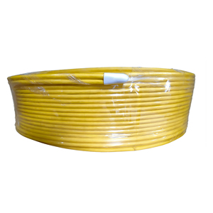 Câble S/FTP CAT7 <span class=keywords><strong>Duplex</strong></span> 2x4 paires, conducteur BC 23AWG, isolation PE, blindage en feuille d'aluminium par paire, tressage Al-Mg, gaine LSZH, couleur Jaune - Product Image 2