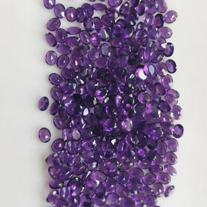 Gema de Amatista Africana Natural Facetada, Corte Ovalado de 5x4MM, Color Púrpura, para Joyería, Gemas de Red Mountain - Product Image 3