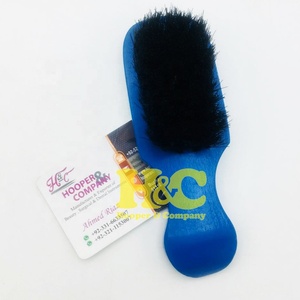 Brosse à cheveux bleue avec manche en bois, peigne de coiffure blanc personnalisable, confortable, pour usage en salon de coiffure, logo personnalisé, emballage professionnel - Product Image 2