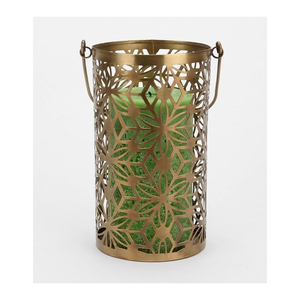 Lanterne en métal corail élégante avec poignée en corde, éclairage décoratif de jardin extérieur, porte-bougie, lanterne au design nouveau - Product Image 6