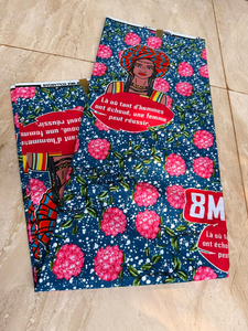 Tissu en coton sergé nigérian personnalisé en gros, imprimé wax africain, 100 % coton, pour vêtements d'événements de mode, sacs, fabricant OEM ODM - Product Image 4