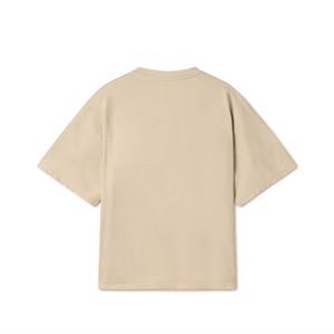 Camisetas Oversize de Algodón Orgánico 100% Personalizadas para Hombre al por Mayor, Premium, Lisas, con Hombro Caído, Cuello Corto, Color Blanco, Estampadas - Product Image 2