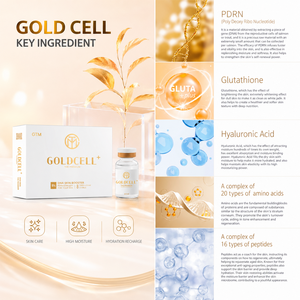 Sérum coréen avancé Goldcell PDRN pour éclaircir et hydrater la peau du visage - Product Image 3