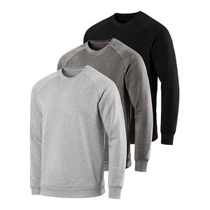 Sudadera de Forro Polar para Hombre, Manga Larga, Cuello Redondo, Mezcla de Algodón, Suave, Tallas Grandes y Altas, Ajuste Atlético, Casual, Lisa, Acogedora y Afelpada - Product Image 6