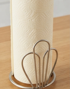 Modern Stainless Steel <b>Paper</b> Holder Round Free Standing <b>Kitchen</b> Tissue Roll Stand Minimalist Design Elegant Table Top For Home - Product Image 3