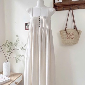 Vestido Maxi Boho Personalizado de Satén con Tirantes Finos y Botones al Frente, Cintura Natural, Moda Femenina OEM - Product Image 3