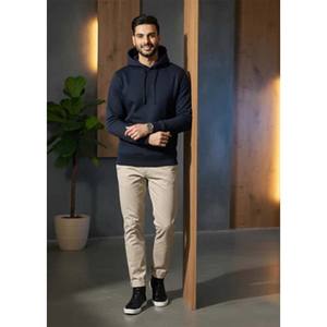 Sudadera con Capucha para Hombre OEM, Mezcla de Poliéster y Algodón, Logotipo Personalizado Impreso, Sudadera de Forro Polar, Ropa Deportiva Informal de Invierno, Moda Urbana - Product Image 1