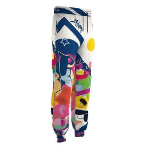 Men's Printed Sweatpants Elastic Waist Drawstring Street Style Lightweight <b>Polyester</b> <b>Joggers</b> Painted Design Summer Casual Wear - Product Image 4