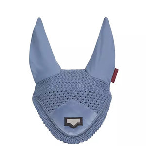 Premium Custom Logo Horse <b>Fly</b> Veil Navy Blue Mesh Ear Bonnet Handmade Breathable Equestrian Horse Riding Equipment - Product Image 5