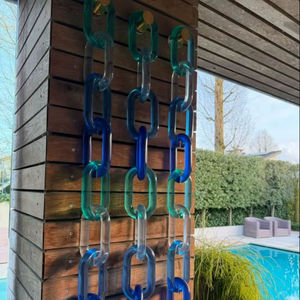 Eslabones de Cadena de Resina Ecológicos, Coloridos y Transparentes con Forma de Búho, Hechos a Mano para Decoración de Paredes - Product Image 5