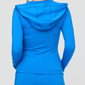 Women Yoga <b>Jacket</b> <b>Zip</b> <b>up</b> Slim Fit Long Sleeve Workout Top Running <b>Gym</b> Fitness Training Outerwear Quick Dry Sportswear Clothing - Product Image 2