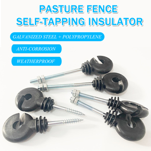 Isolateur de fil de clôture électrique en plastique à vis pour poteau en bois agricole - Product Image 3