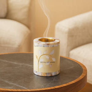 Elegante Quemador de Incienso Indio de Alta Calidad con Incrustaciones de Hueso, Ecológico, Juego de Quemadores de Incienso Bakhoor, Porta Incienso Aromático - Product Image 5