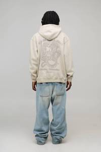 Men's <b>Custom</b> Screen Printing Pullover Hoodie Premium Cotton Fleece Casual Men's Sweatshirt With <b>Custom</b> Logo Supplier OEM - Product Image 6