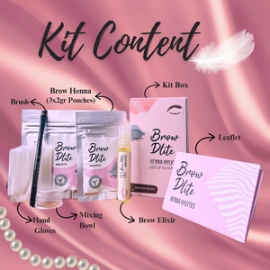 Kit de poudre à sourcils BrowDlite au henné naturel à double applicateur, formule longue durée et waterproof, ingrédients minéraux teintés - Product Image 4
