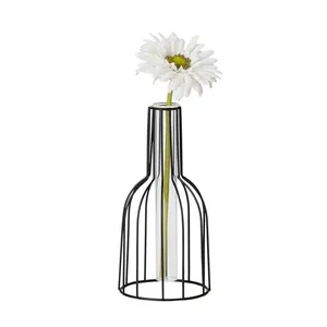 Modern Coastal Design Handmade Iron Floor Flower <b>Vase</b> for Bedroom Home Decor - Product Image 5