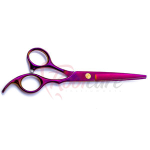 High Quality Stainless Steel <b>Left</b>-<b>Handed</b> Foldable Barber <b>Scissors</b> with Sharp Edge Long Handle for Salon Use ROOTCARE INSTRUMENTS - Product Image 5