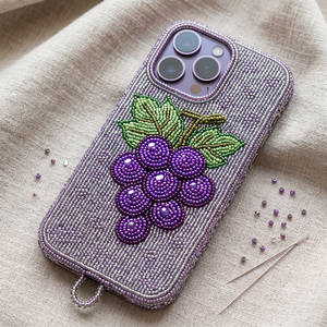 เคสโทรศัพท์ปักลูกปัดแบบกำหนดเอง พร้อมงานปักลูกปัดสวยงาม ฝาครอบโทรศัพท์ลูกปัดหรูหรา พร้อมลายปักมือ - Product Image 5