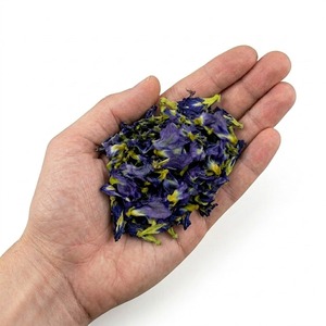 Ingredientes de alta calidad para té de burbujas con flor de mariposa, certificación HACCP para bebidas, hojas de té sueltas coloridas para batidos. - Product Image 1