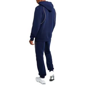Ropa deportiva personalizada para hombre, conjunto de chándal de dos piezas para correr, Sudadera con capucha estampada, detalle de ribete para Sudadera con capucha de invierno - Product Image 3