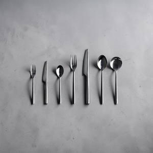 Minimalist Cutlery Set Mirror Finish Long Handle Dishwasher Safe Wedding Utensils Metal Spoon <b>Fork</b> Knife - Product Image 6
