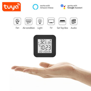 Télécommande intelligente IR WiFi Tuya avec écran LCD, capteur <span class=keywords><strong>de</strong></span> température et d'humidité, affichage <span class=keywords><strong>de</strong></span> l'heure, horloge PST-S09 - Product Image 3