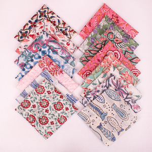 Block Printed Breathable Eco-Friendly Cotton Bandana Scarf Lightweight Floral <b>Wrap</b> Bohemian <b>Head</b> <b>Wrap</b> for Four Seasons - Product Image 2