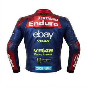 Blouson de moto personnalisé unisexe en cuir de vachette, protection CE niveau 2, équipement de conduite imperméable, séchage rapide, manches longues - Product Image 2