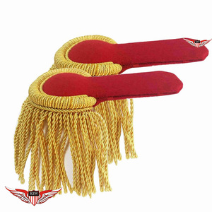 Epaulettes de Plata con Flecos para Uniforme, Epaulettes con Borlas, Accesorio para Disfraces y Vestidos - Product Image 4