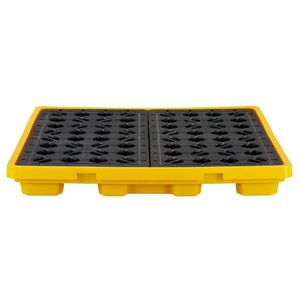 Plataforma Modular de Contención de Derrames de Perfil Bajo para 4 Tambores, con Sump de 31 Galones, Capacidad de Carga de 8818 Libras, Fabricada en HDPE - Product Image 1