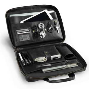 กระเป๋าเอกสารสำหรับแล็ปท็อป กระเป๋าทำงาน กระเป๋าถือสำหรับธุรกิจ ขายส่ง รับผลิตตามแบบ (OEM) พร้อมสกรีนโลโก้จากโรงงาน - Product Image 5