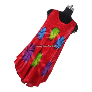 Vestido Tubo Tie Dye de Último Diseño y Cómodo para Mujer, Vestido Tipo Paraguas con Diseño Colorido Tie Dye, Vestido de Rayón Tie Dye - Product Image 4