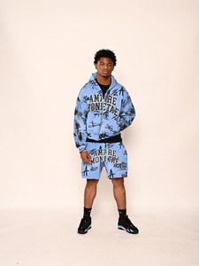 Ensemble sweat à capuche et short unisexe personnalisé en molleton épais avec fermeture éclair, tenue de survêtement deux pièces streetwear - Product Image 2