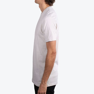 เสื้อยืดคอกลมแขนสั้นผู้ชาย สีขาว ทรงปกติ ผ้าฝ้าย พรีเมียม ทรงพอดีตัว - Product Image 2