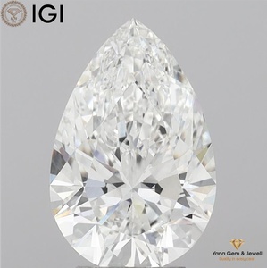 Diamant de laboratoire CVD certifié IGI, couleur E, clarté VVS1, 4,01 carats, forme poire, idéal pour une bague de fiançailles - Product Image 1