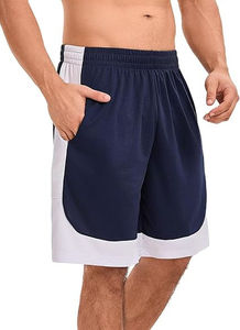 Shorts de basketball Performance Elite pour hommes, poches zippées sécurisées, tissu léger à séchage rapide, entraînements en salle de sport, course à pied athlétique - Product Image 2