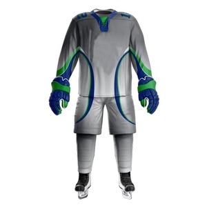 Uniforme de Hockey sobre Hielo, Jersey, Pantalones y Calcetines de Alto Rendimiento, Ropa Deportiva para Equipos, 100% Poliéster, Personalizable con Nombre de Equipo, Unisex - Product Image 2