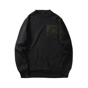 Sweat-shirt à col rond pour homme, vert olive, coupe classique, couleur unie, style décontracté, 100% coton, tricoté en French Terry - Product Image 4