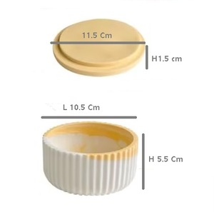 Portavelas de Concreto Único de Alta Demanda, Resistente al Calor, Ecológico, en Hermosos Colores para Navidad, Festivales, Ocasiones Especiales, Idea de Regalo - Product Image 4