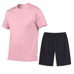 Jogging <b>Set</b> Quick Drying Breathable T-shirt Shorts 2-piece Casual Oversized <b>Sets</b> Men's Summer Thermal <b>Knitted</b> Fleece Sportswear - Product Image 4