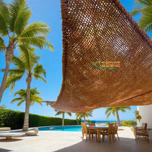 Rideau d'ombrage en fibre de coco de qualité supérieure, abri solaire extérieur durable, tailles personnalisées, prix direct usine ECO2GO VIETNAM - Product Image 2