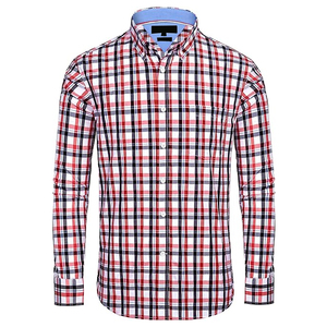 Camisas Casuales de Franela Transpirable de Alta Calidad para Hombre / Camisas de Algodón/Poliéster con Cierre Personalizado, Venta Caliente, con OEM ODM - Product Image 1