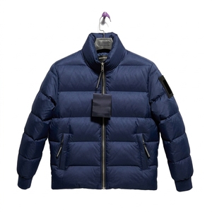 Mens Full Zip Puffer Jacket Custom Winter Warm Quilted <b>Padded</b> <b>Coat</b> Streetwear Outerwear Private Label Manufacturer - Product Image 3