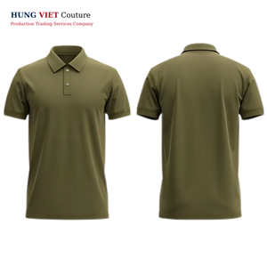 เสื้อโปโลสำหรับผู้ชายผ้า100% โพลีเอสเตอร์ถักสำหรับสวมใส่ในชีวิตประจำวันสวมใส่สบายและมีสไตล์ - Product Image 4