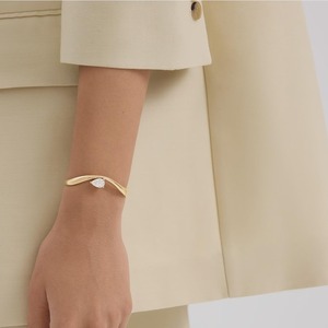 Pear Cut Lab Diamond <b>Bangle</b> <b>Bracelet</b> 2CT Chunky Cuff 14K Gold Luxury Women's IGI Certified Statement <b>Bracelet</b> for Wholesale - Product Image 6