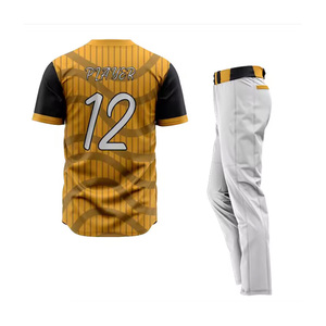 High Quality Lightweight Baseball Uniform 100% Polyester Short Sleeve Uniforms All Season Fully Customized Baseball Uniform <b>Set</b> - Product Image 2