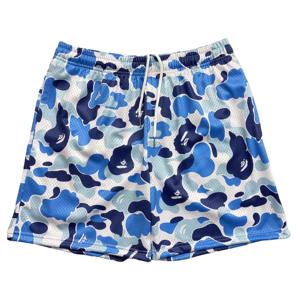 Shorts de sport pour homme personnalisés de haute qualité en polyester/coton, taille haute élastique, entrejambe de 5 pouces, respirants, séchage rapide, côtés en maille - Product Image 3