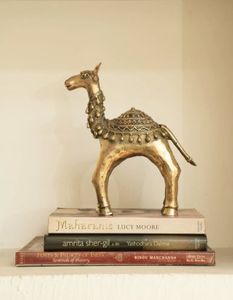 Luxury Brass Camel <b>Table</b> Centerpiece Decorative Figurine for Elegant Dining Room and Home Interior Styling - Product Image 4