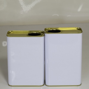 Empaquetado de hojalata reciclable de forma cuadrada personalizado, latas de metal fáciles de usar y almacenar de bajo costo - Product Image 2